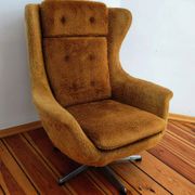 Ushak Swivel Chair by Up Zavody Rousinov from Up Závody, Czechoslovakia, 19