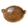 Glazed terracotta dish