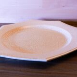 Plat drande assiette de service en faience de Charolles