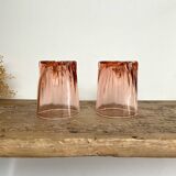 6 verres Rosaline vintage « art déco »