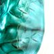 xPair of Handcrafted Teal Enameled Door Handles by Gabbianelli, Albisola, I