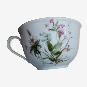 Geranium bowl in porcelain Seltmann Weiden