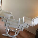 Worker painted wooden art deco form