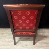 Pair of Empire armchairs in mahogany