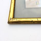 Neapolitan gouaches: View of Naples. 19th century. Giuseppe Scoppa (attributed)