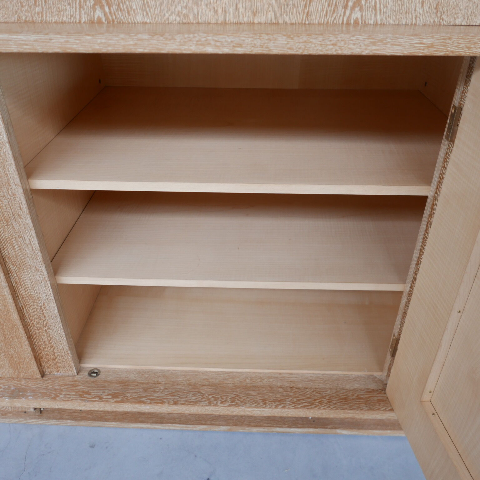 Art Deco Limed Oak Sideboard attributed to André Arbus