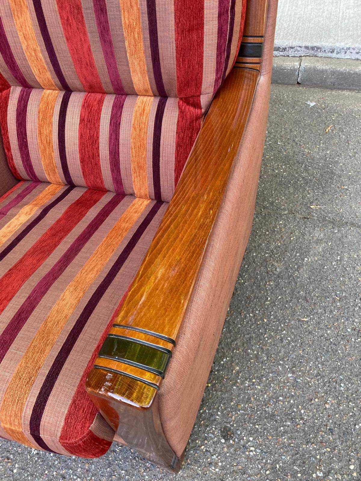 2 Art Deco inspired armchairs Cavel France 2000s