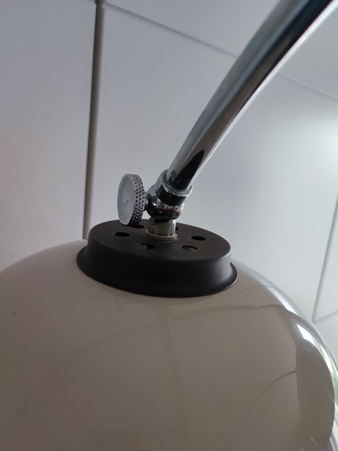 Dijkstra floor lamp chrome and plastic