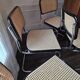 Set of 6 Cesca B32 Marcel Breuer black vintage chairs Made in Italy