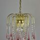 Suspension tassels drops of pink water
