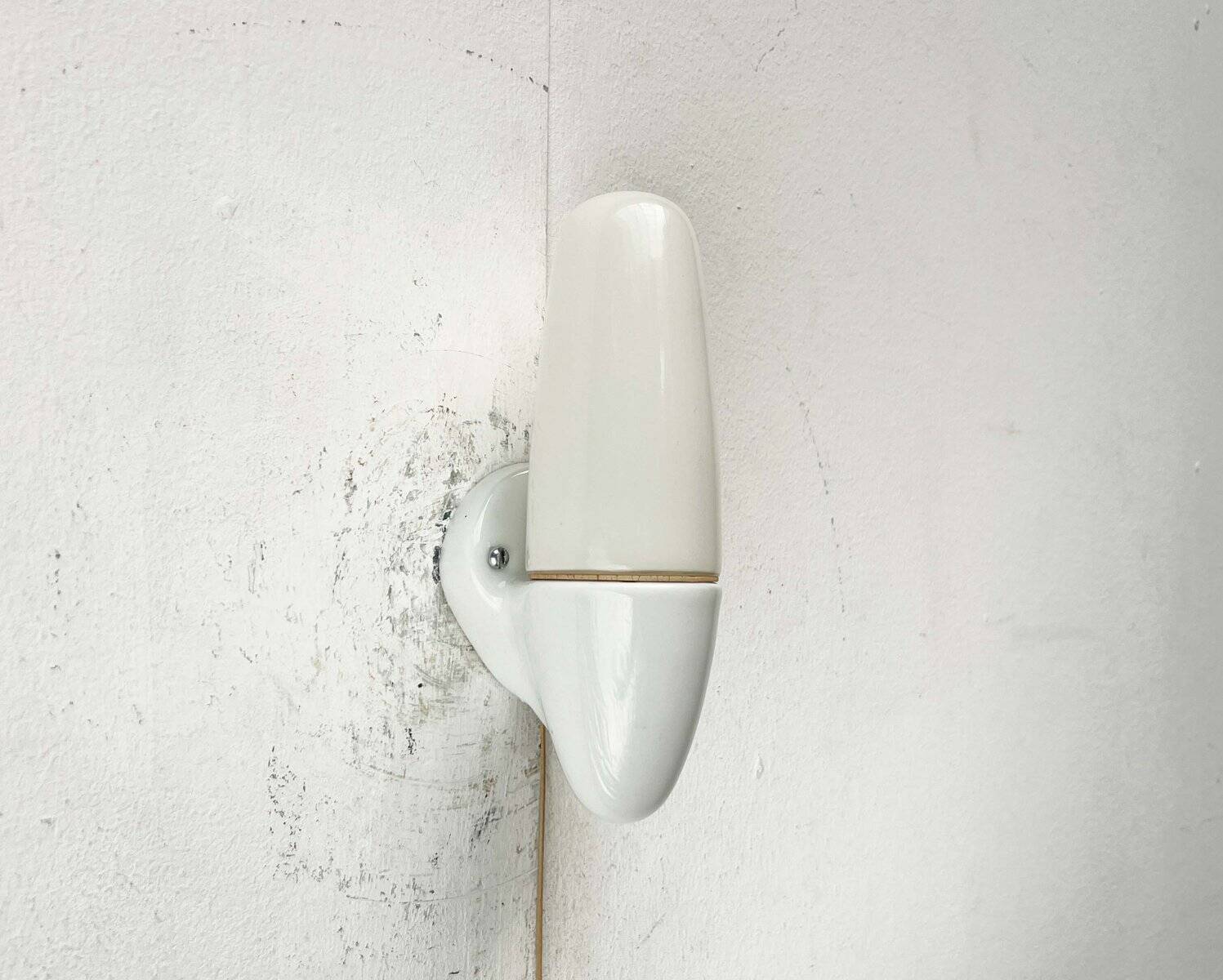 Mid-Century Modern German Ceramic 6065 Sconce by Wilhelm Wagenfeld for Lindner, 1950s, Set of 2