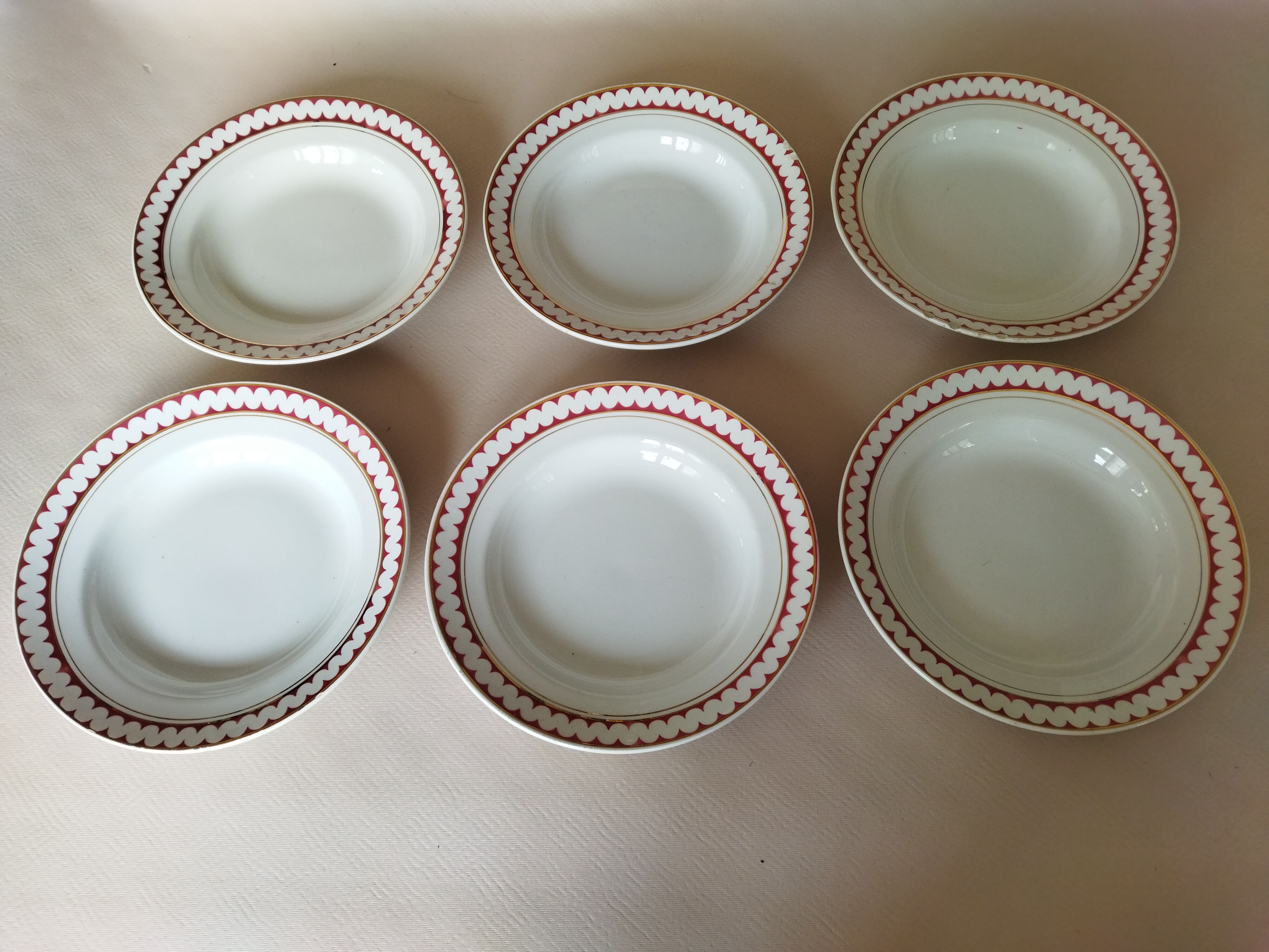 12 K&G Lunéville soup plates, Madrigal model