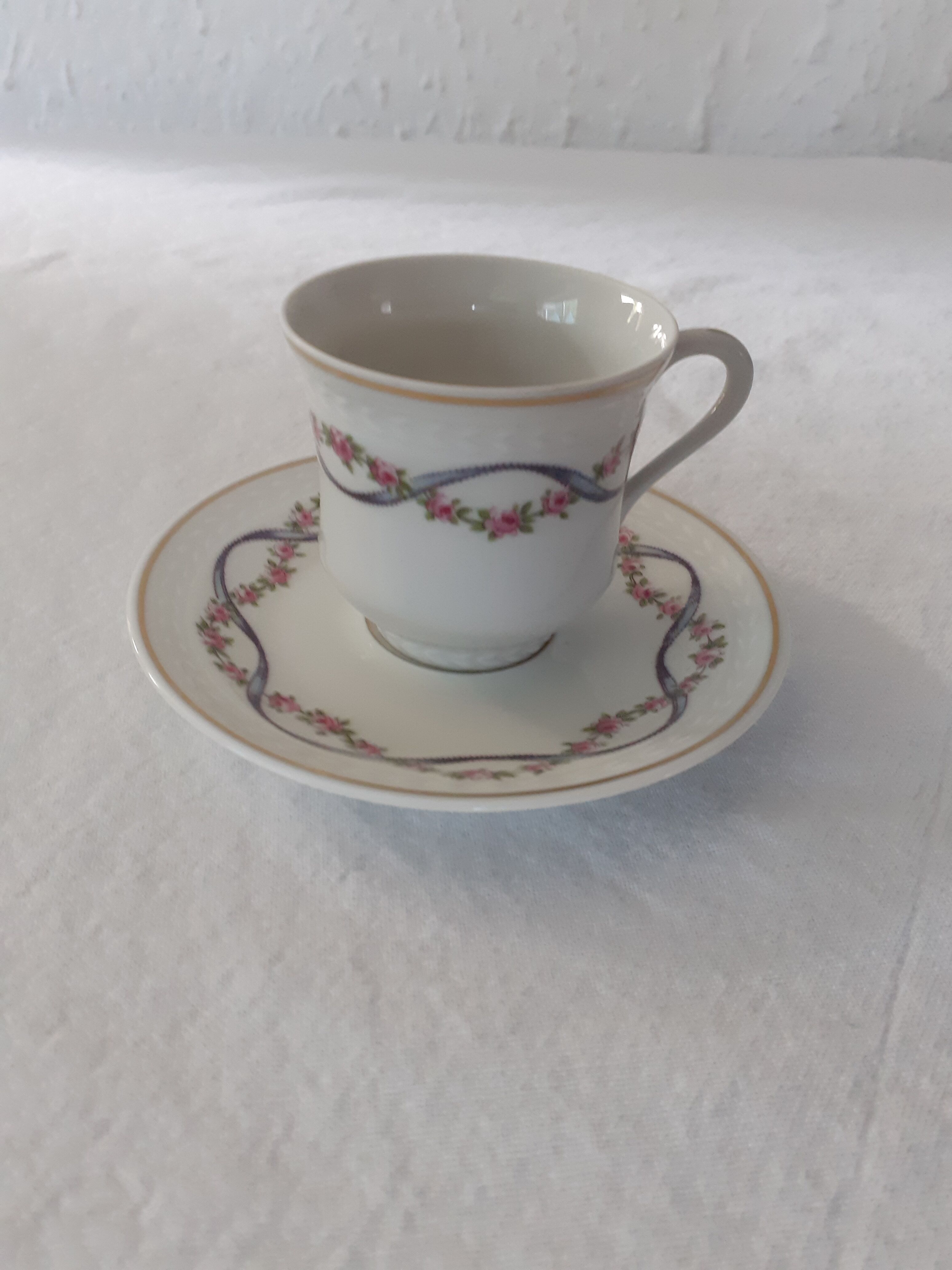 Cup and under coffee cup Limoges B & C