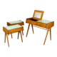 Restored Mid-Century Nightstands & Dressing Table, Czechoslovakia, 1960s