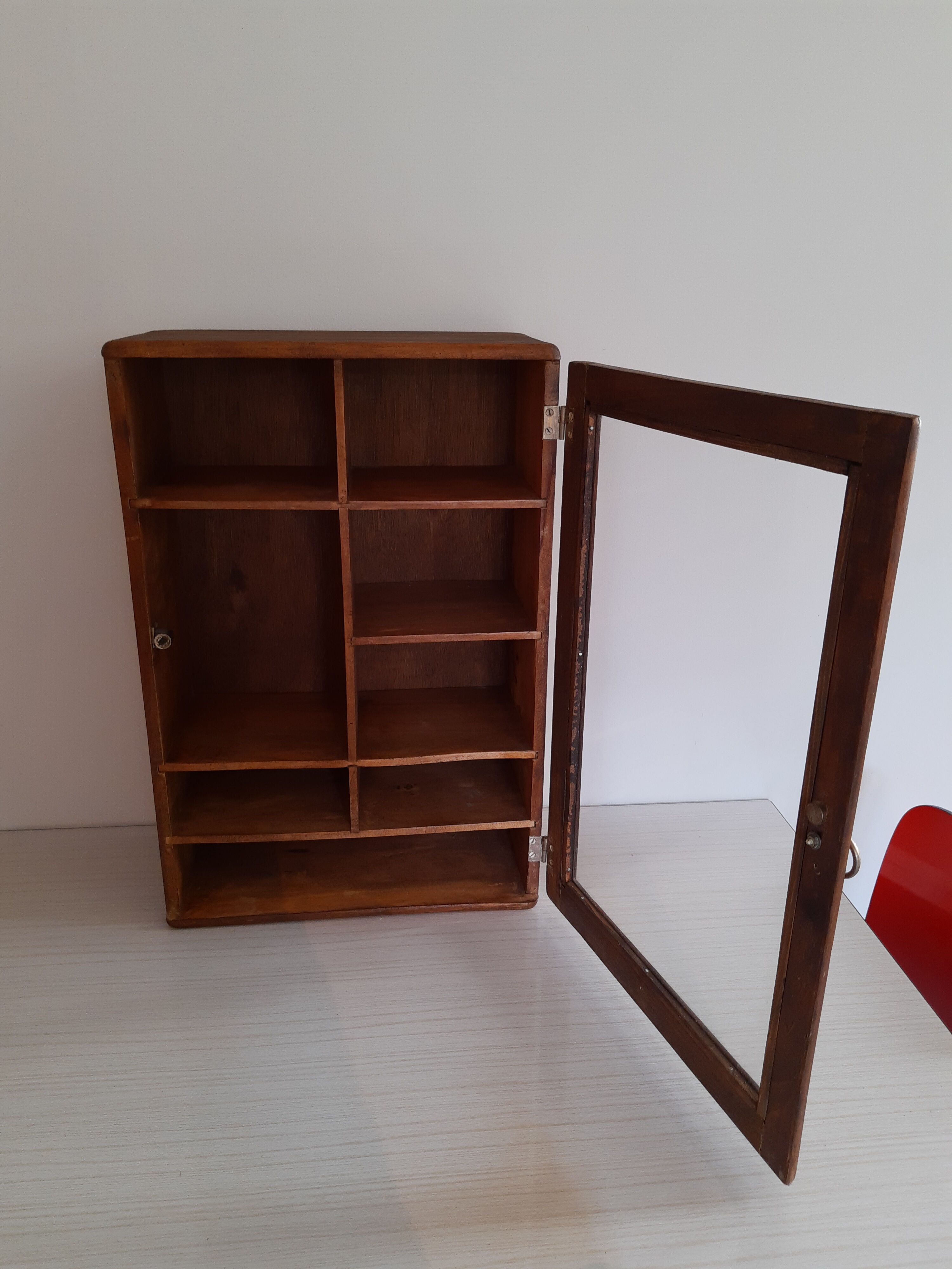 Vintage wood medicine cabinet