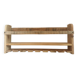 étagère murale pour bouteilles et verres