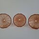 Set of 6 Art Deco Pink Rosaline Glass Dessert Bowls, Czechoslovakia, 1930s