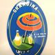 orangina enamelled plate