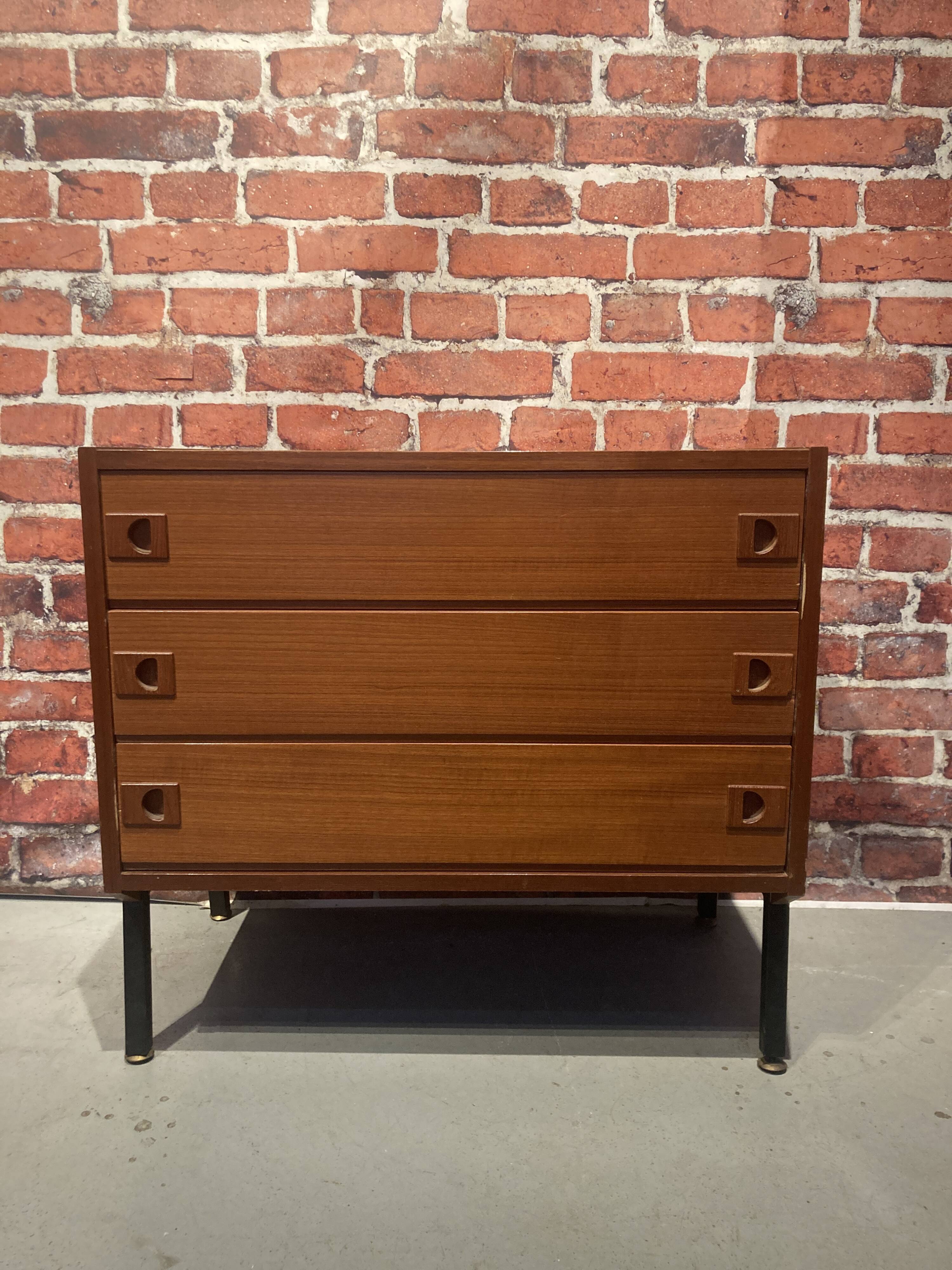 Commode 3 tiroirs en bois