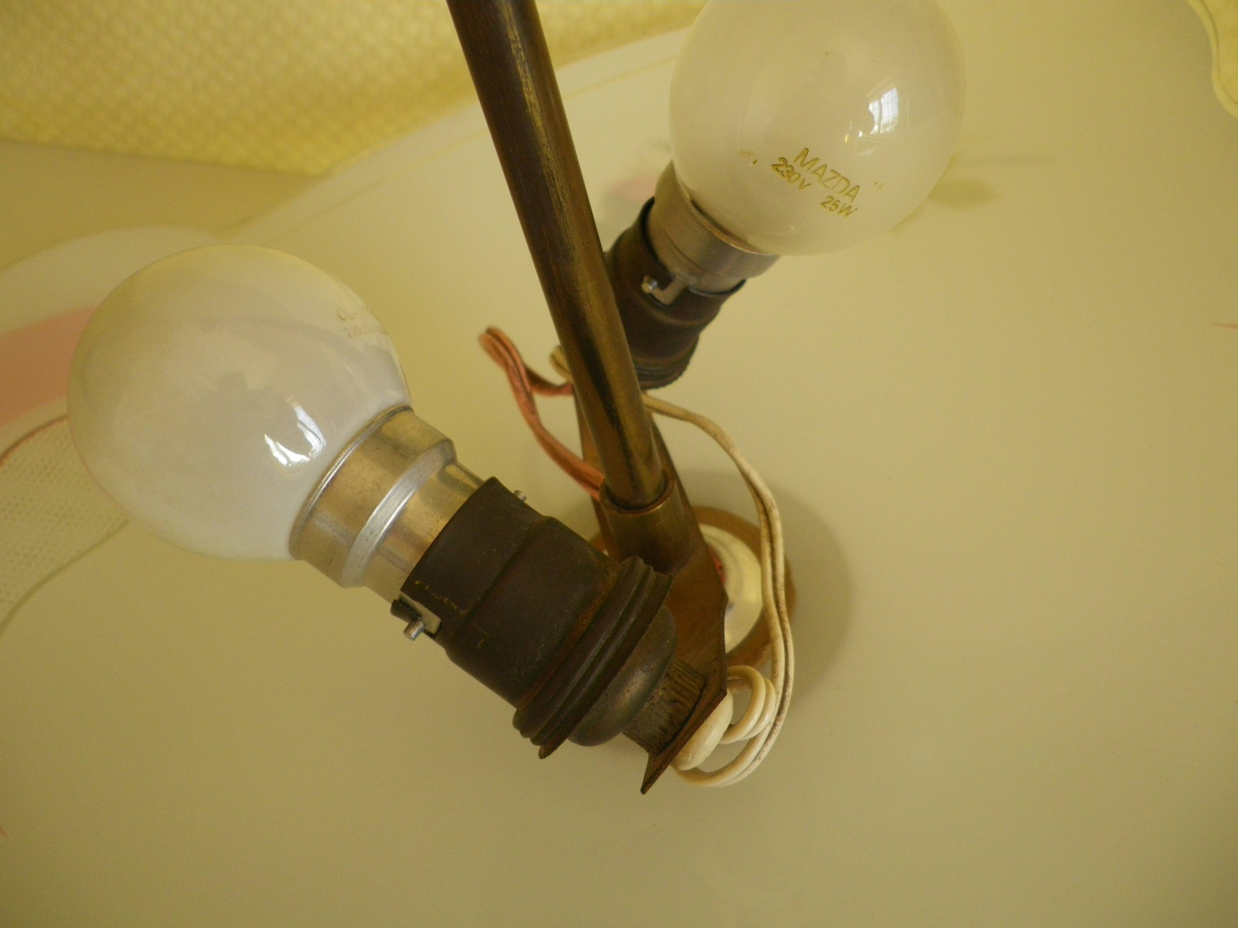 Suspension Mid-Century, Rhodoid, Free Form, Italy, 1950s