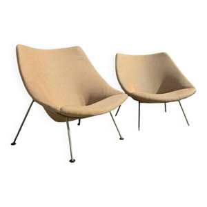 Duo de fauteuils Oyster - pierre