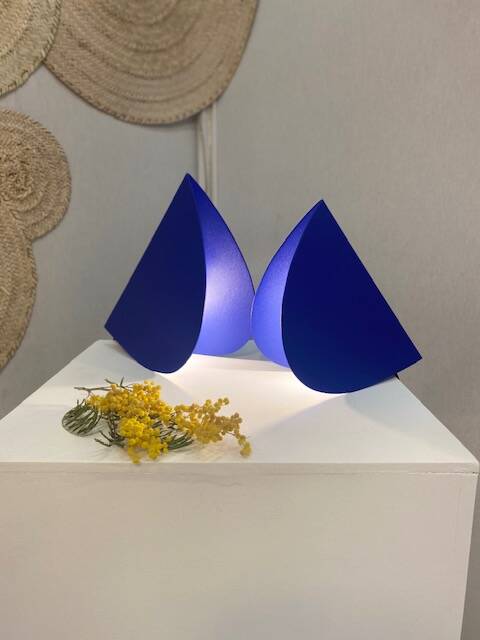 PIA table lamp (S) Mediterranean blue