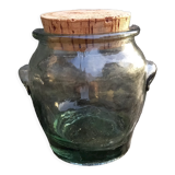 Thick glass jar