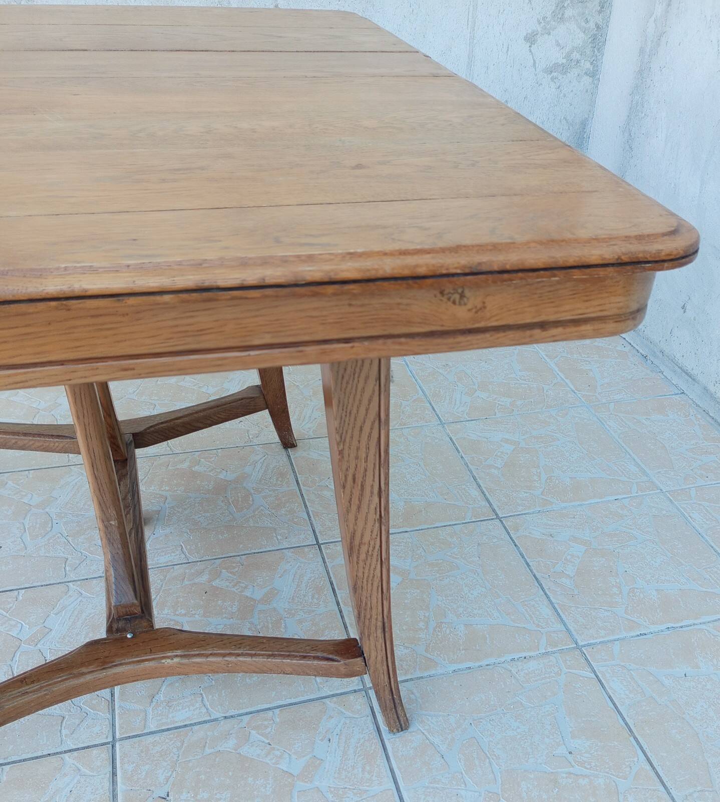 Vintage style Art Nouveau oak table