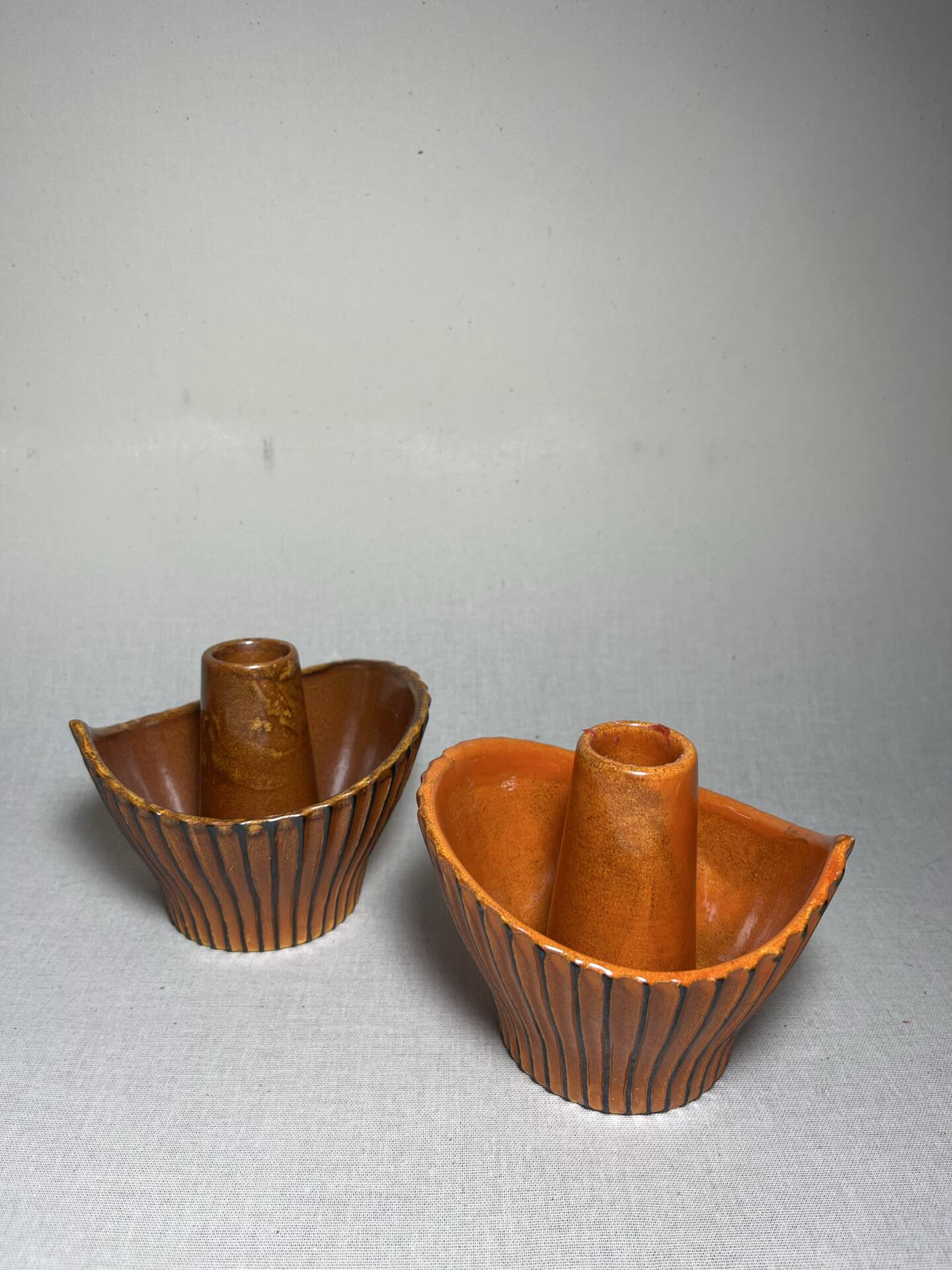 Bougeoirs en céramique