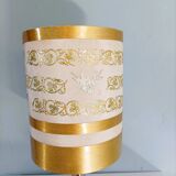 Gold and silver table lamp from the 70s