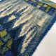 Abstract Scandinavian Multicolor High Pile Rya Rug Carpet, Sweden, 1960s