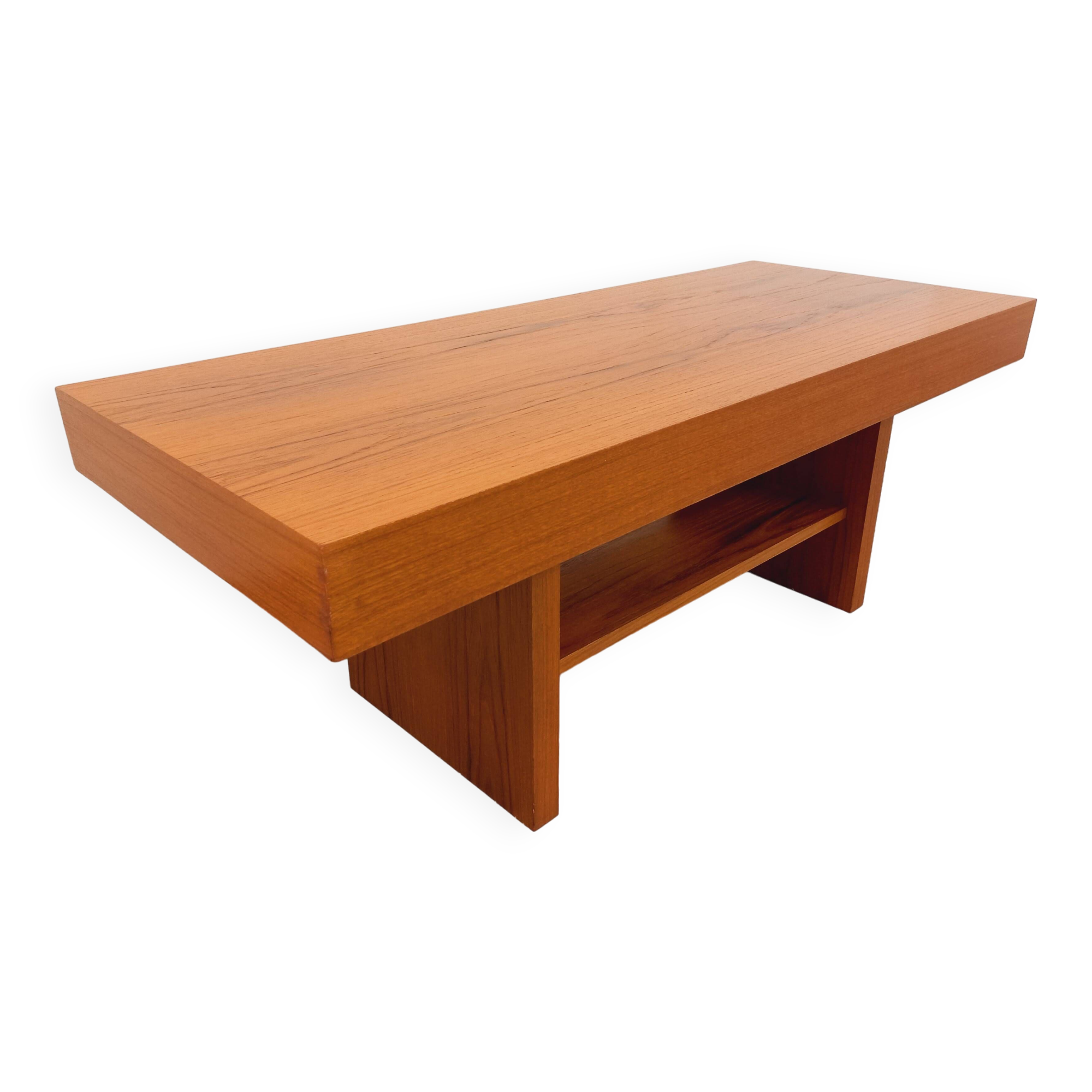 Vintage modernist teak coffee table from the 60s