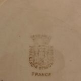 7 old Gien opaque porcelain dessert plates