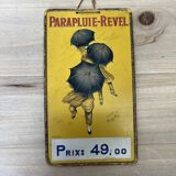 Carton parapluie revel no tôle publicitaire ancienne pub cappiello