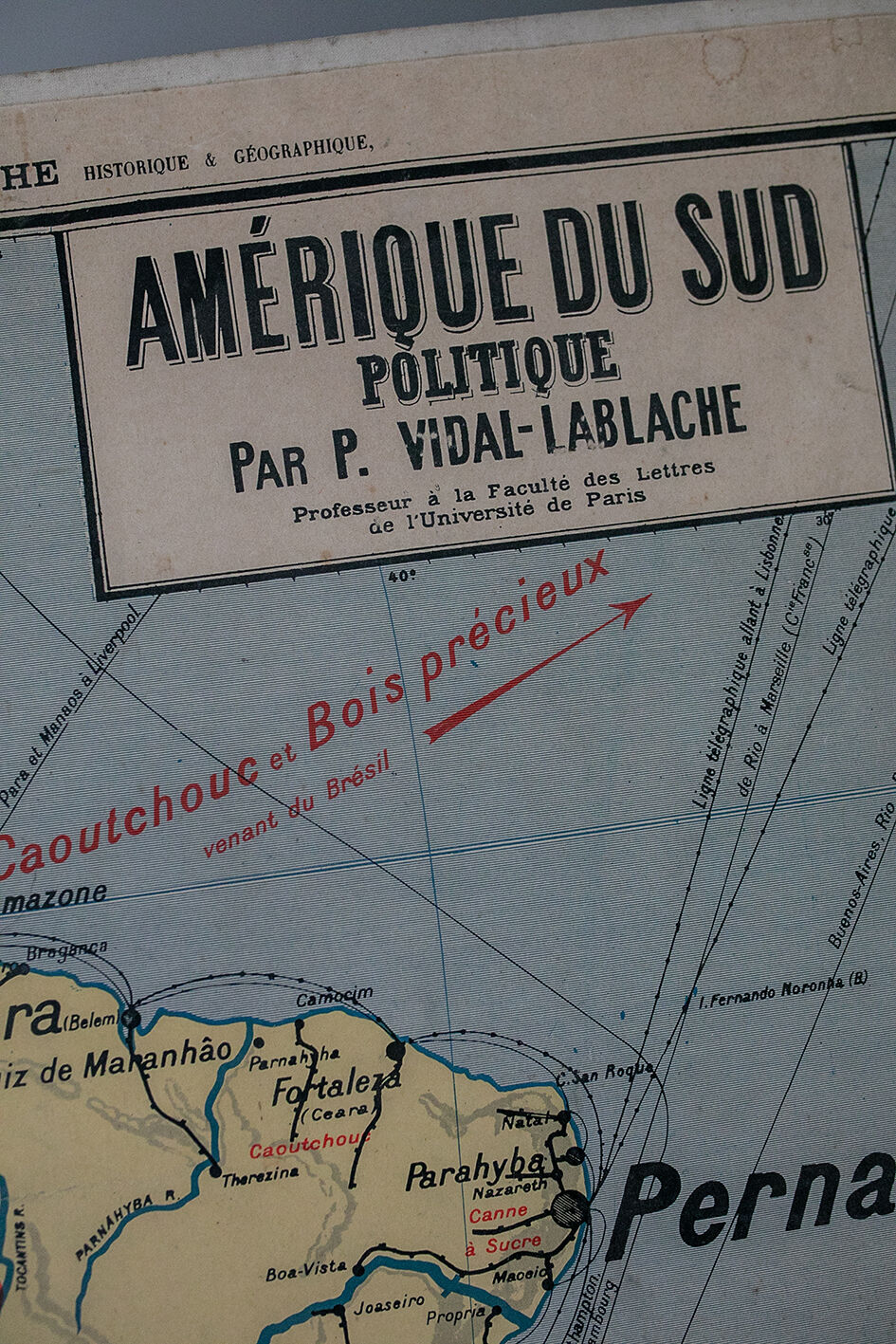 La carte de géographie Amérique du Sud Armand Colin n°20