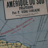 The geography map South America Armand Colin n°20