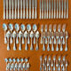 Christofle Perles, 72-piece cutlery set in silver-plated metal, excellent condition.