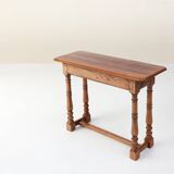 Rustic oak console table with drawer, Belgium ca. 1800