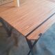 Table wood and steel