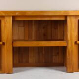 Brutalist grand buffet in solid elm