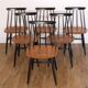 Series of 6 Fanett chairs by Ilmari Tapiovaara