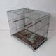 Old vintage mint green bird cage