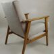 Vintage Fox easy chair in beige, 1970s