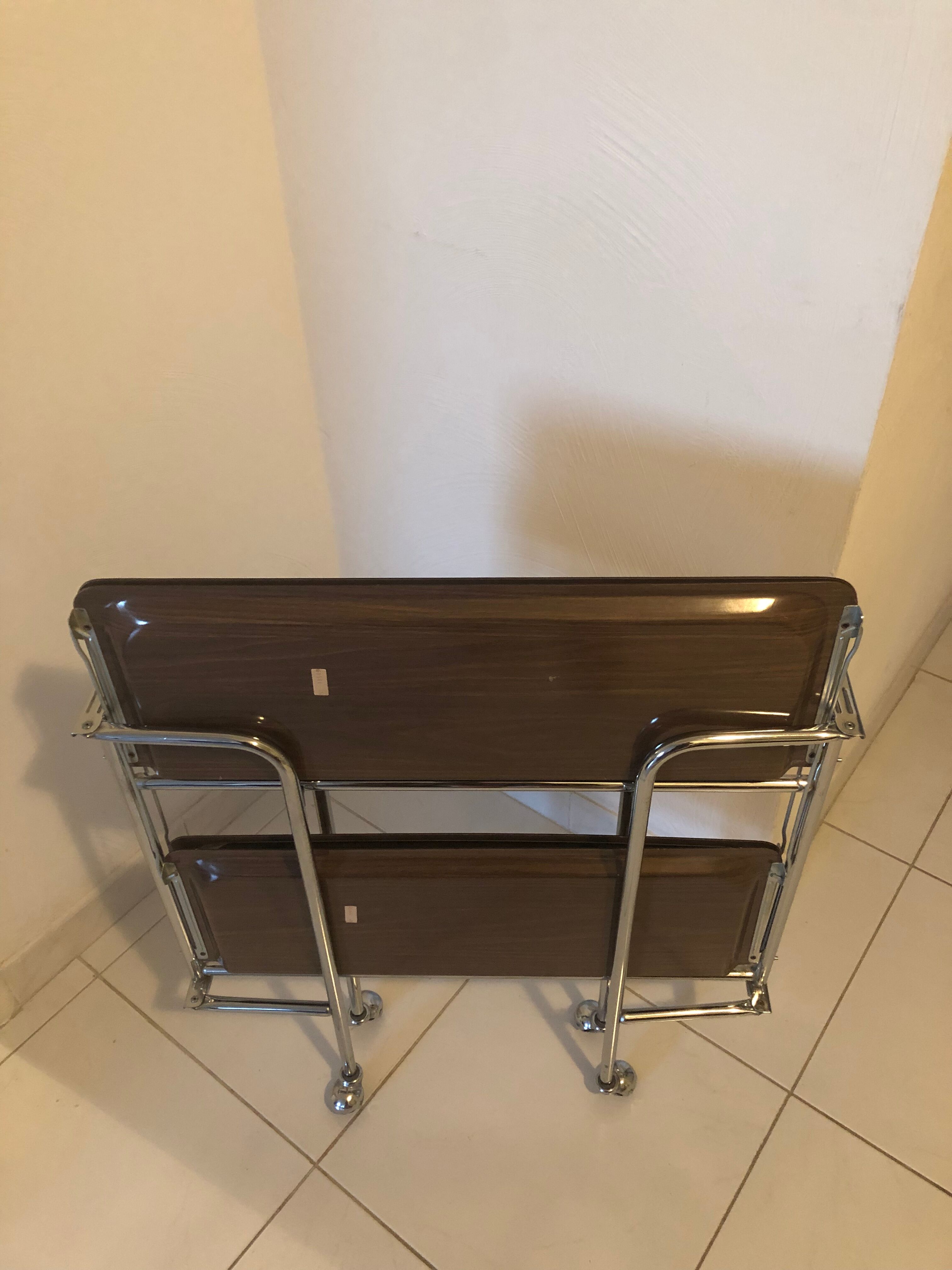 Desserte roulante pliante vintage