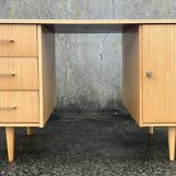 Maison Capelle desk, Scandinavian spirit, vintage, 60s.