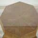 Round table from the 60s - 70s in rattan and glass