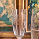 6 crystal flutes