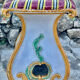 Italian ceramic garden stool