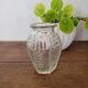 Petit vase à bulbe en verre années 70