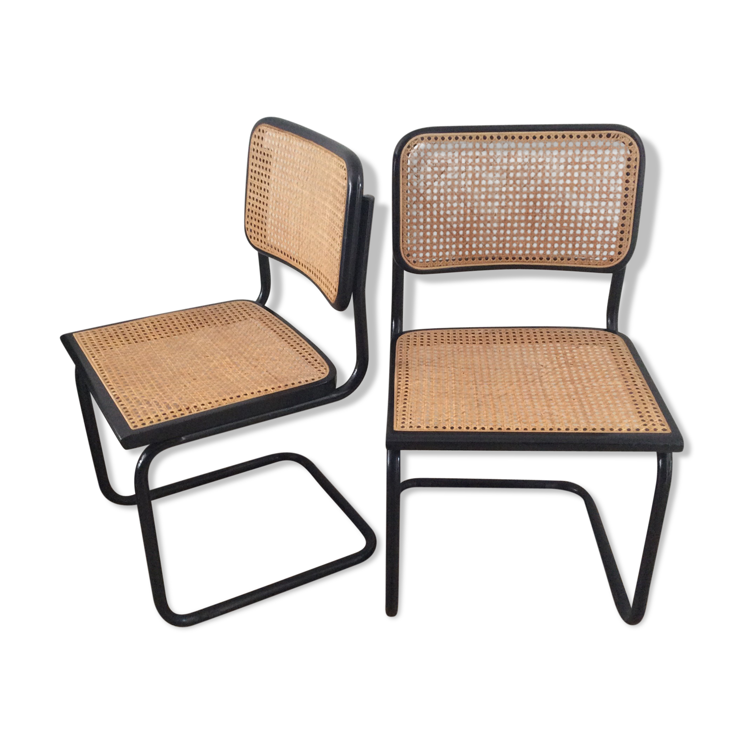 Pair of chairs Marcel Breuer Cesca S32
